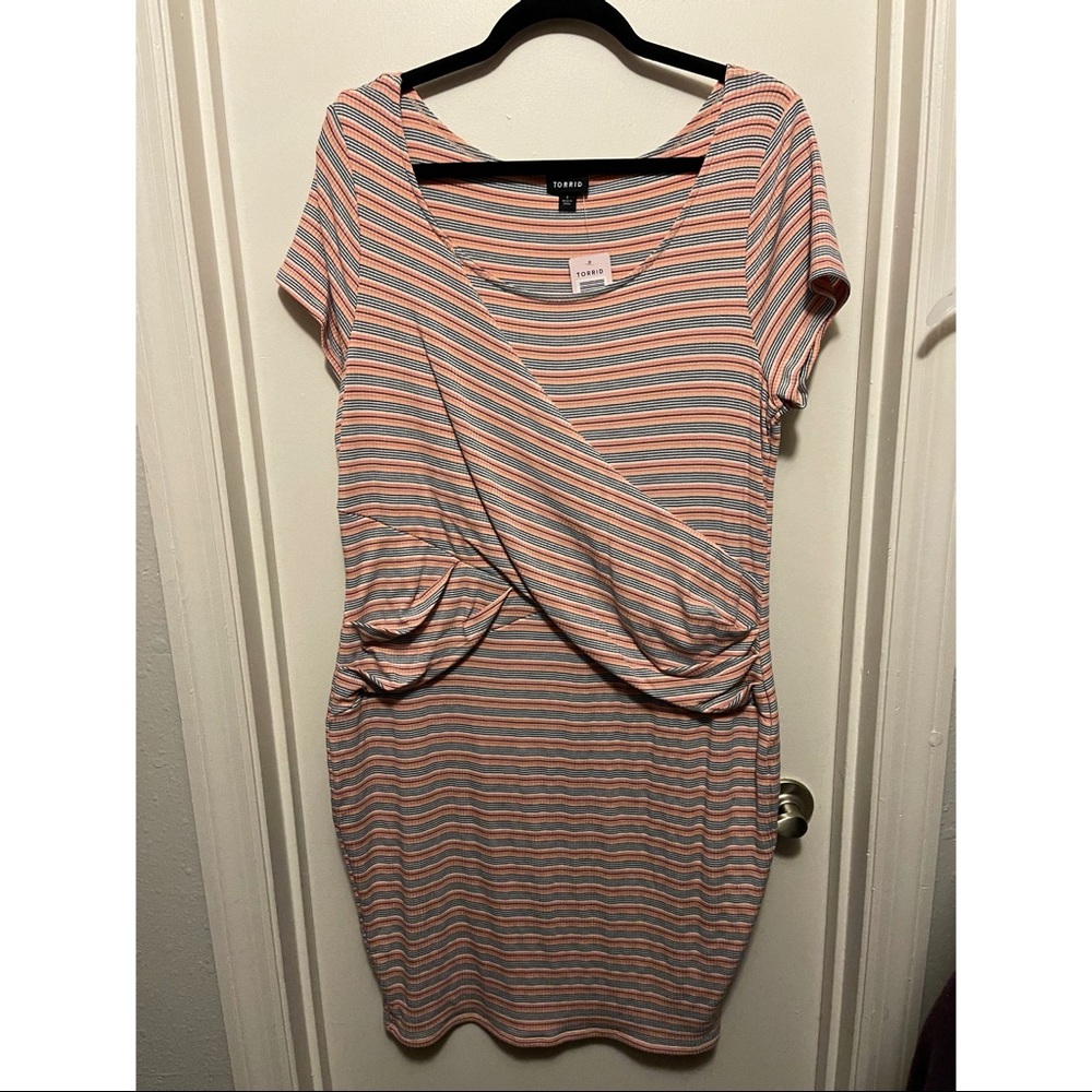 Torrid Fitted Wrap Dress